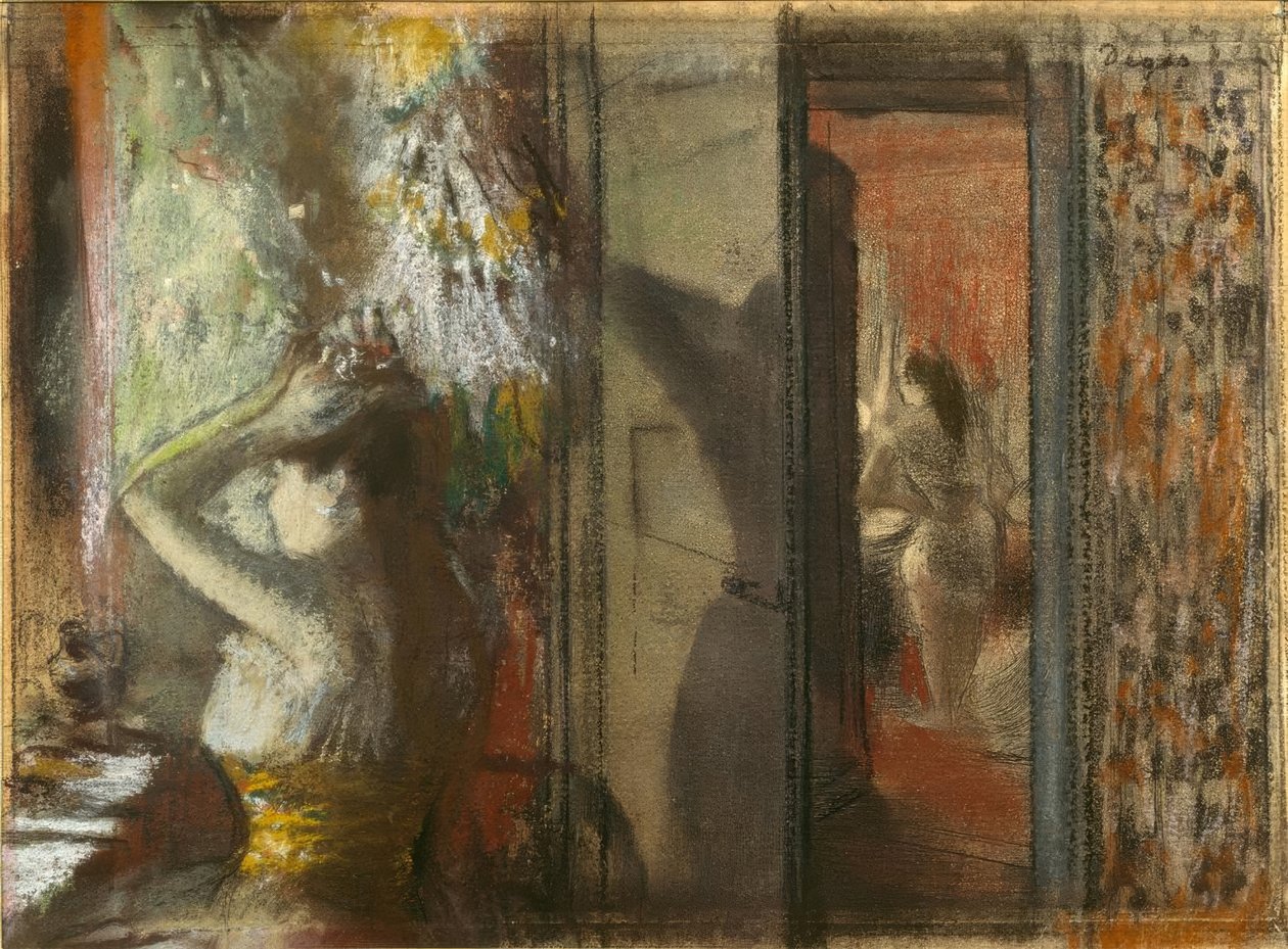 Šatny hereček od Edgar Degas