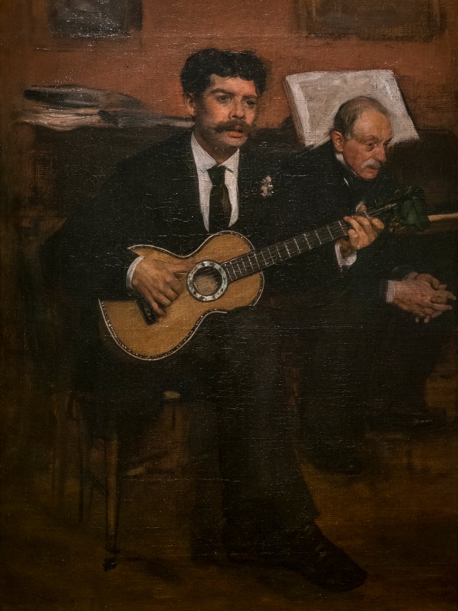 Lorenzo Pagans a Augustus De Gas. Kolem 1871-72. Olej na plátně. od Edgar Degas