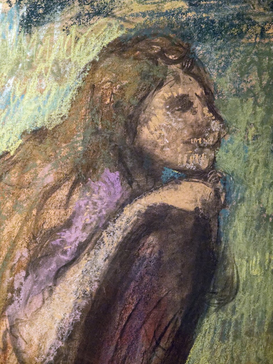 Paní Alexis Rouartová a její děti (detail) (asi 1905). Edgar Degas (1834-1917). Pastel a uhel na pauzovacím papíře nalepeném v celku na kartonu. Musee des Beaux-Arts de la Ville de Paris, Petite Palais. od Edgar Degas