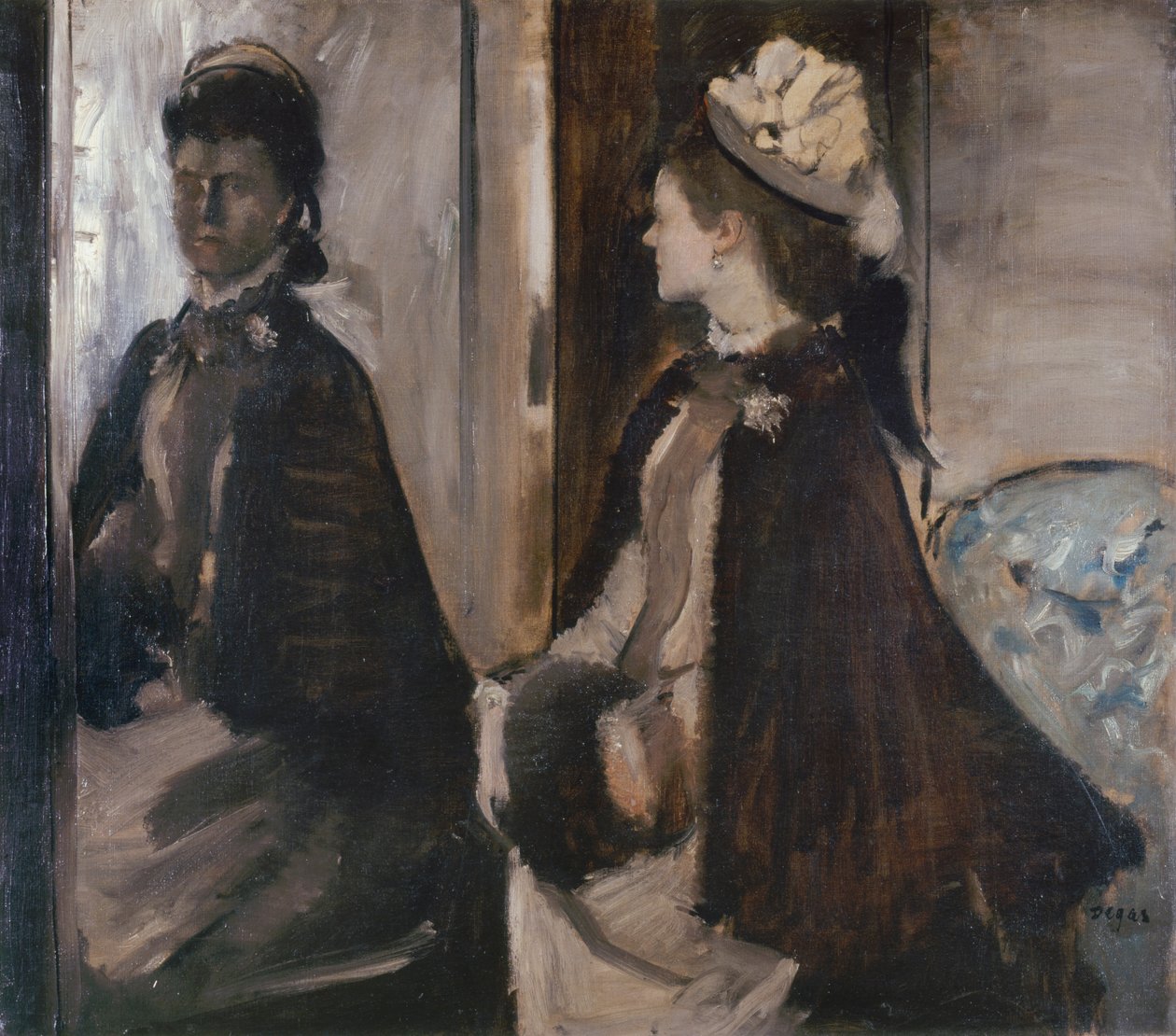 Paní Jeantaudová před zrcadlem od Edgar Degas
