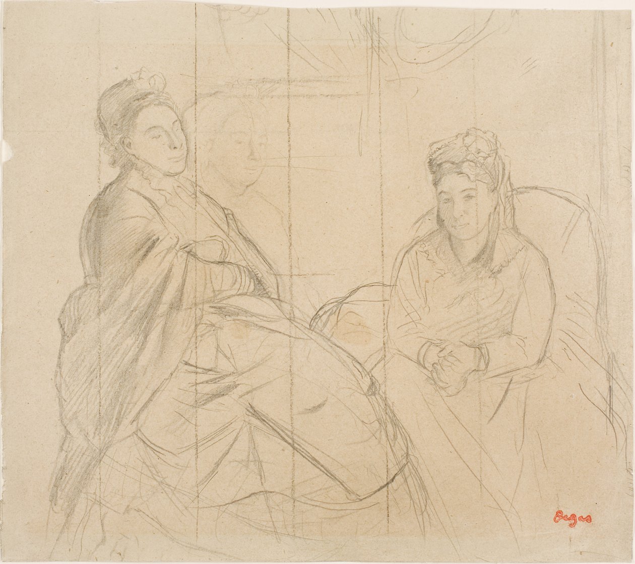 Madame Lisle a Madame Loubens od Edgar Degas