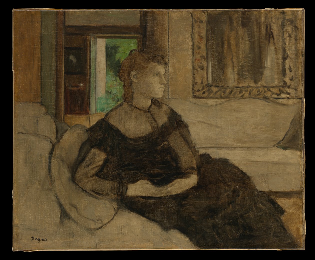 Paní Théodore Gobillardová (Yves Morisot, 1838–1893) od Edgar Degas