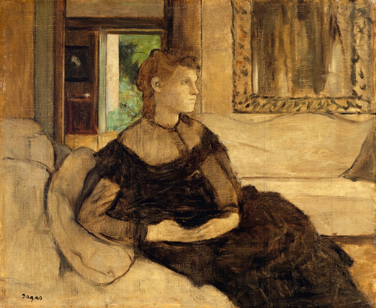 Madame Théodore Gobillard Yves Morisot, 1838-1893, 1869. od Edgar Degas
