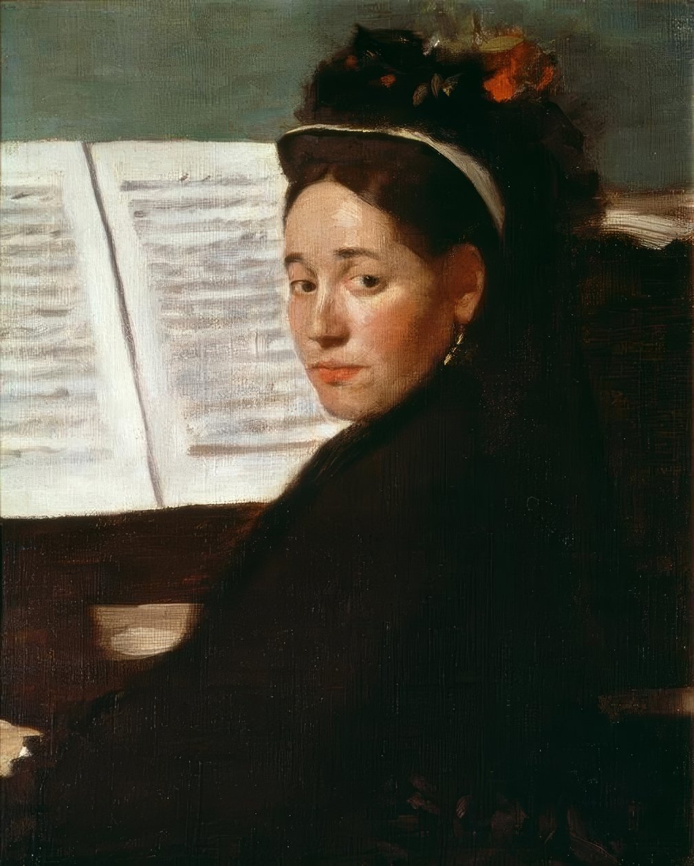 Slečna Dihau u klavíru od Edgar Degas