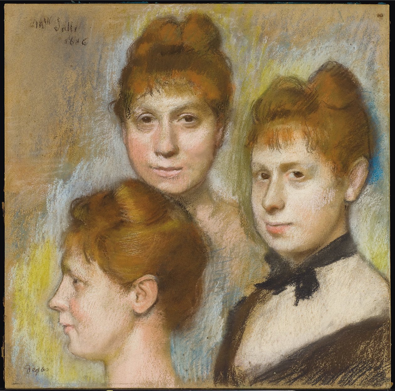 Slečna Hallová, 1886 od Edgar Degas