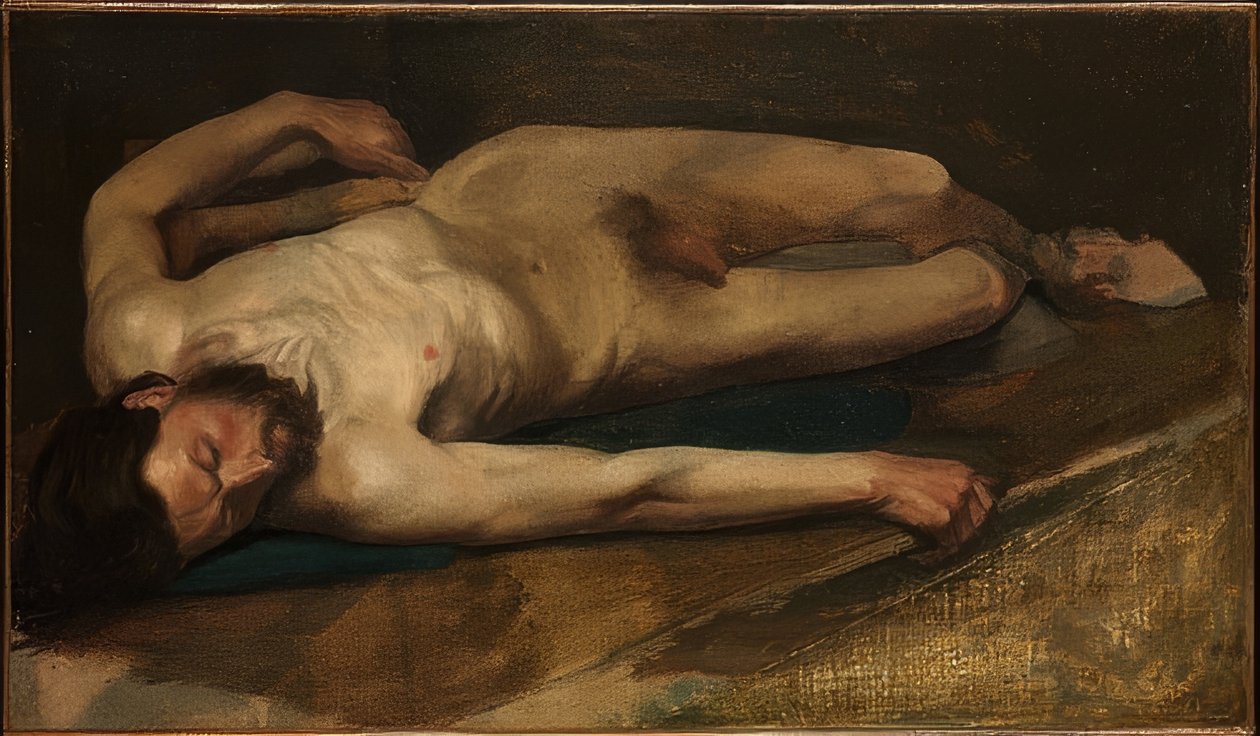 Mužský akt, 1856 od Edgar Degas