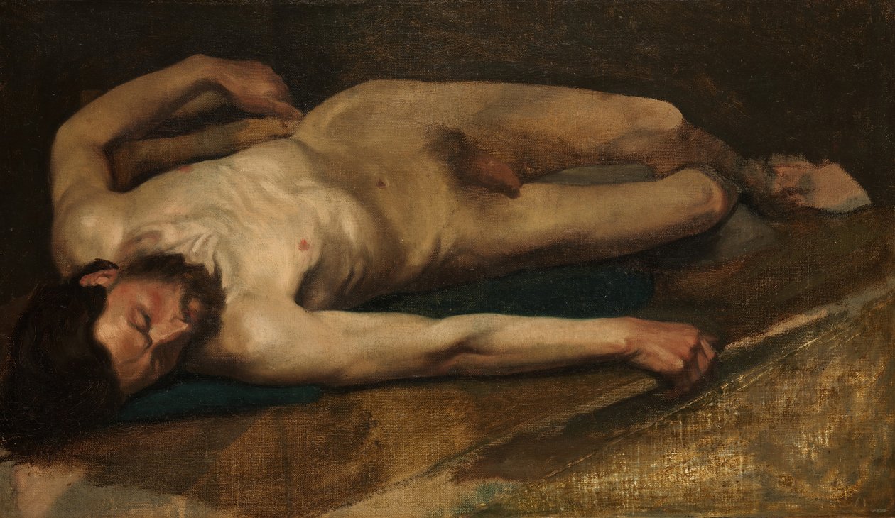 Mužský akt, 1856. od Edgar Degas