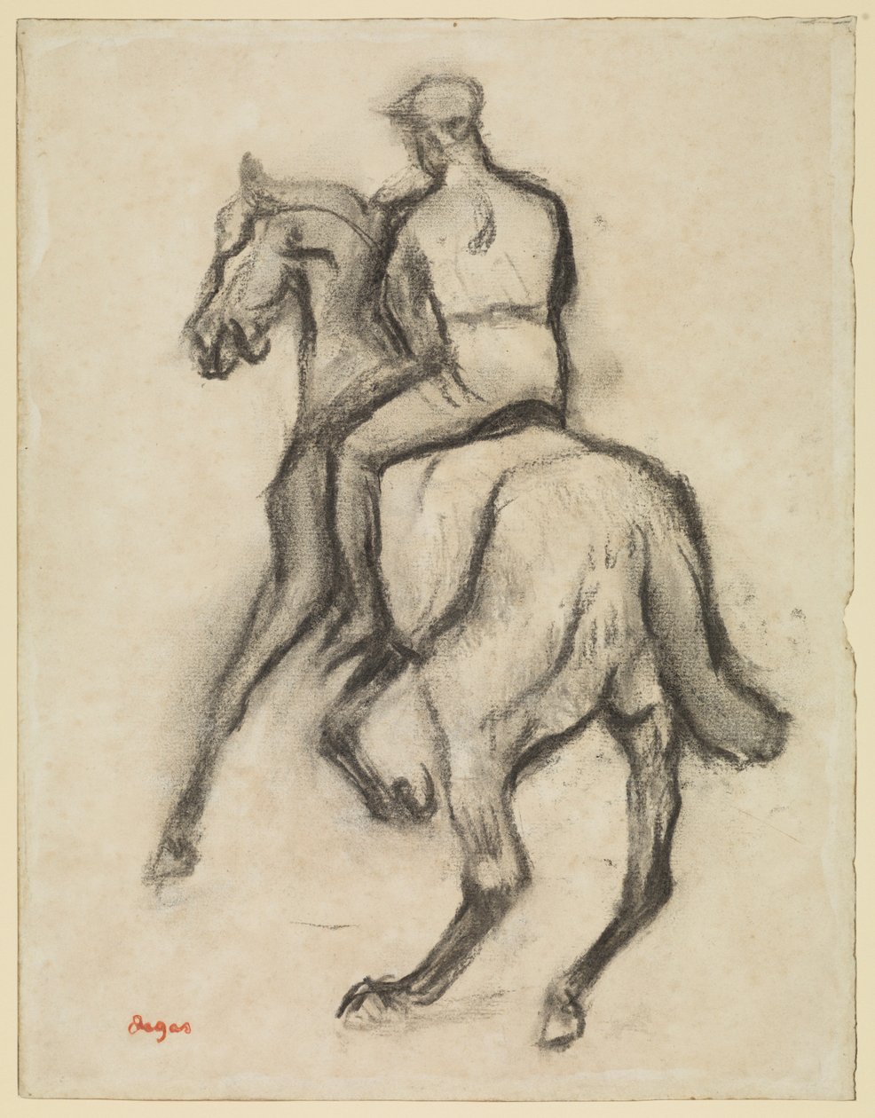 Muž na koni, kolem roku 1888 od Edgar Degas