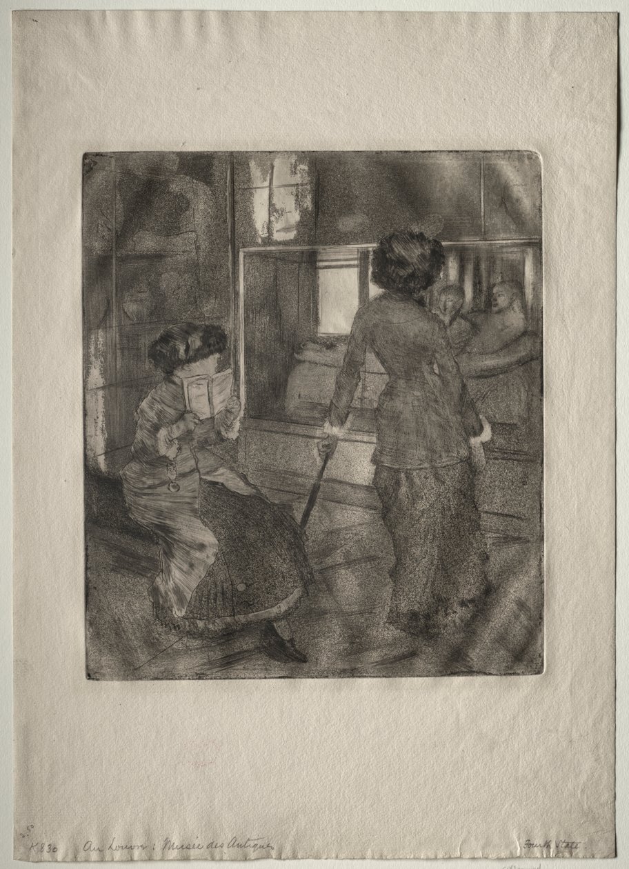 Mary Cassatt v Louvru: Etruská galerie od Edgar Degas