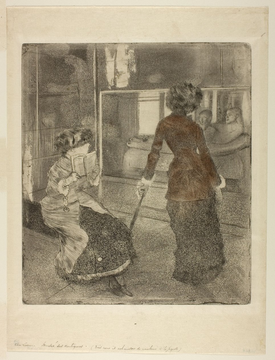 Mary Cassatt v Louvru: Etruská galerie od Edgar Degas