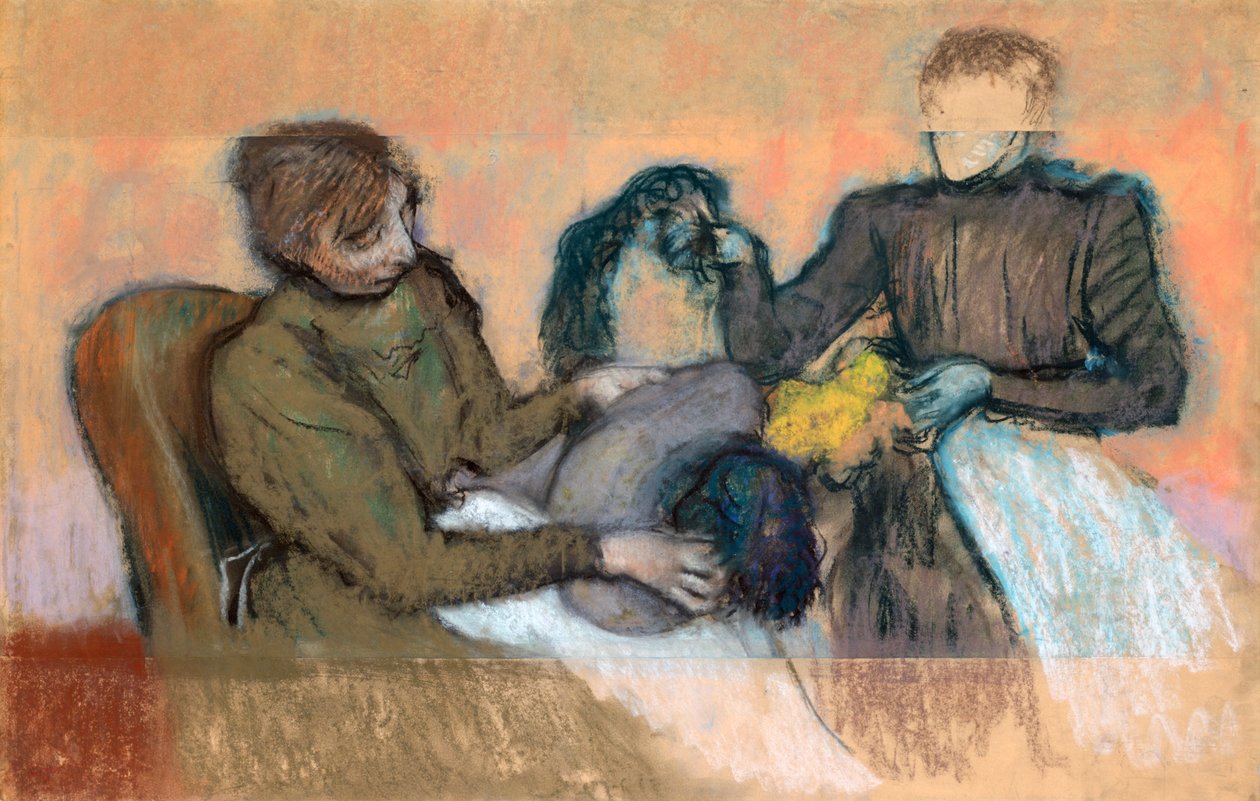 Milliner Furnishing a Hat, 1898 od Edgar Degas