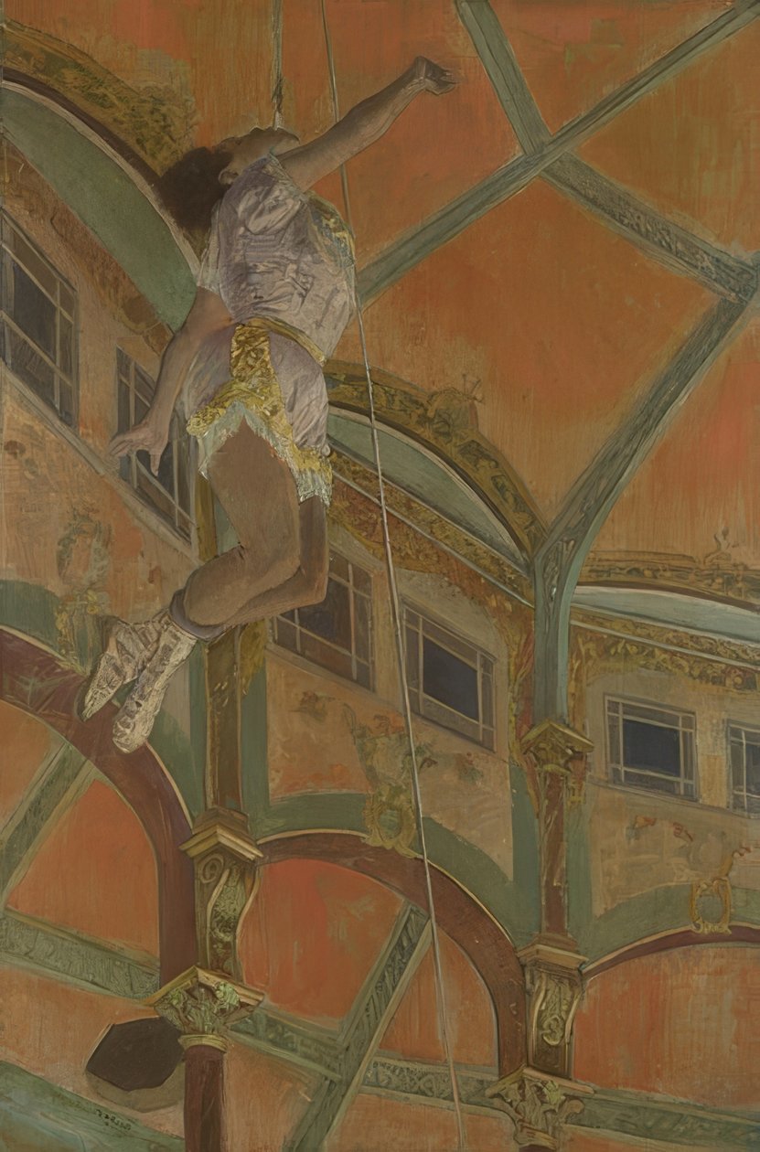 Slečna La La v cirkusu Fernando. 1879 od Edgar Degas