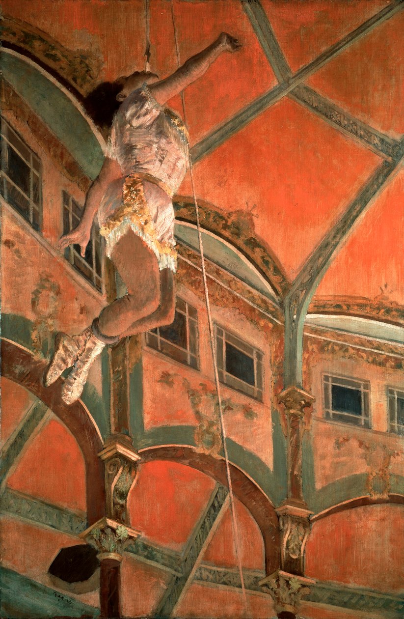Slečna Lala v cirkuse Fernando od Edgar Degas