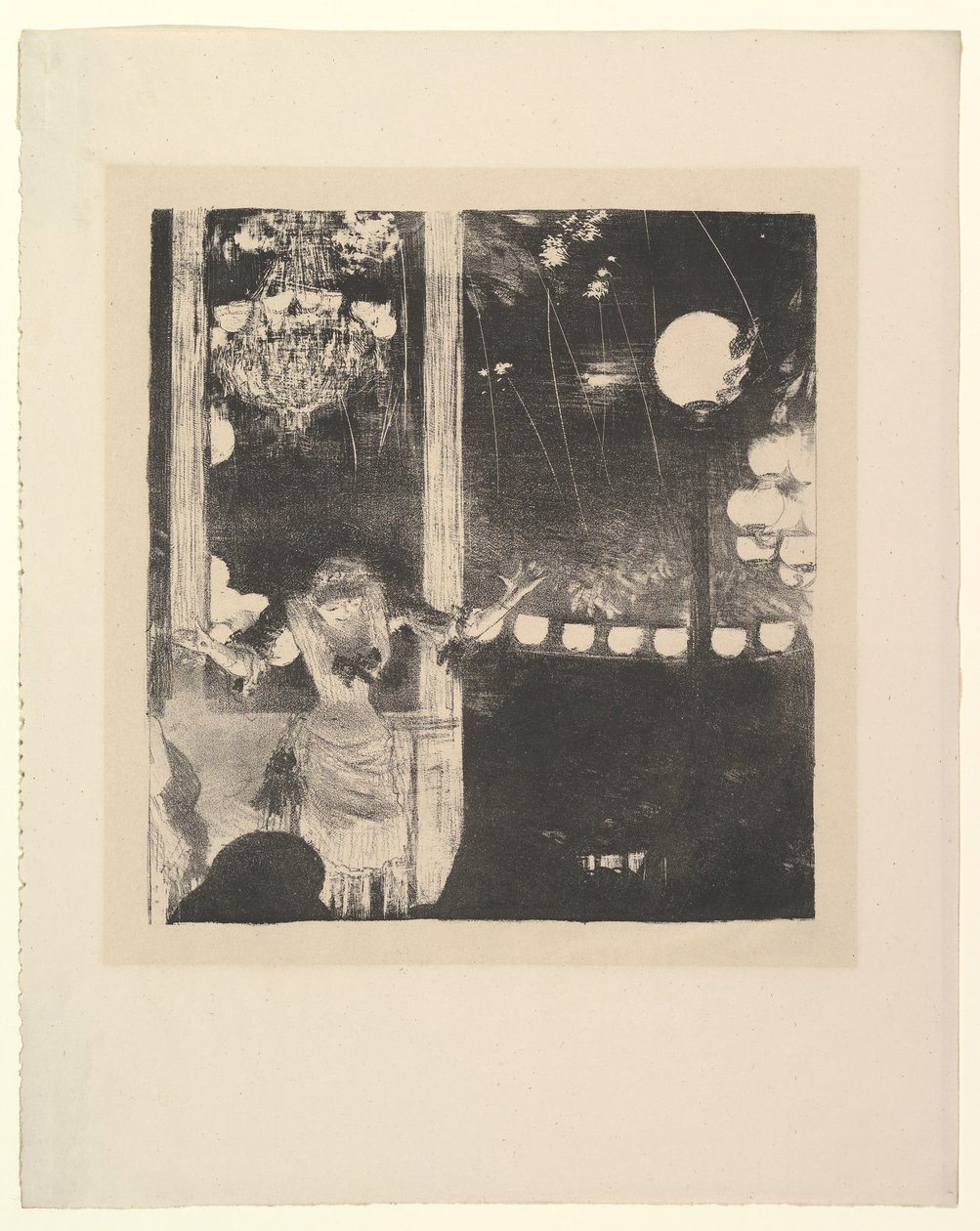 Slečna Bécat v Café des Ambassadeurs, Paříž, 1877-78. od Edgar Degas