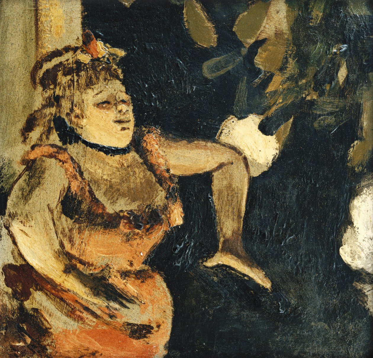 slečna Becat u Ambassadors; Slečna Becat ambasadorům, c. 1875-1877 od Edgar Degas