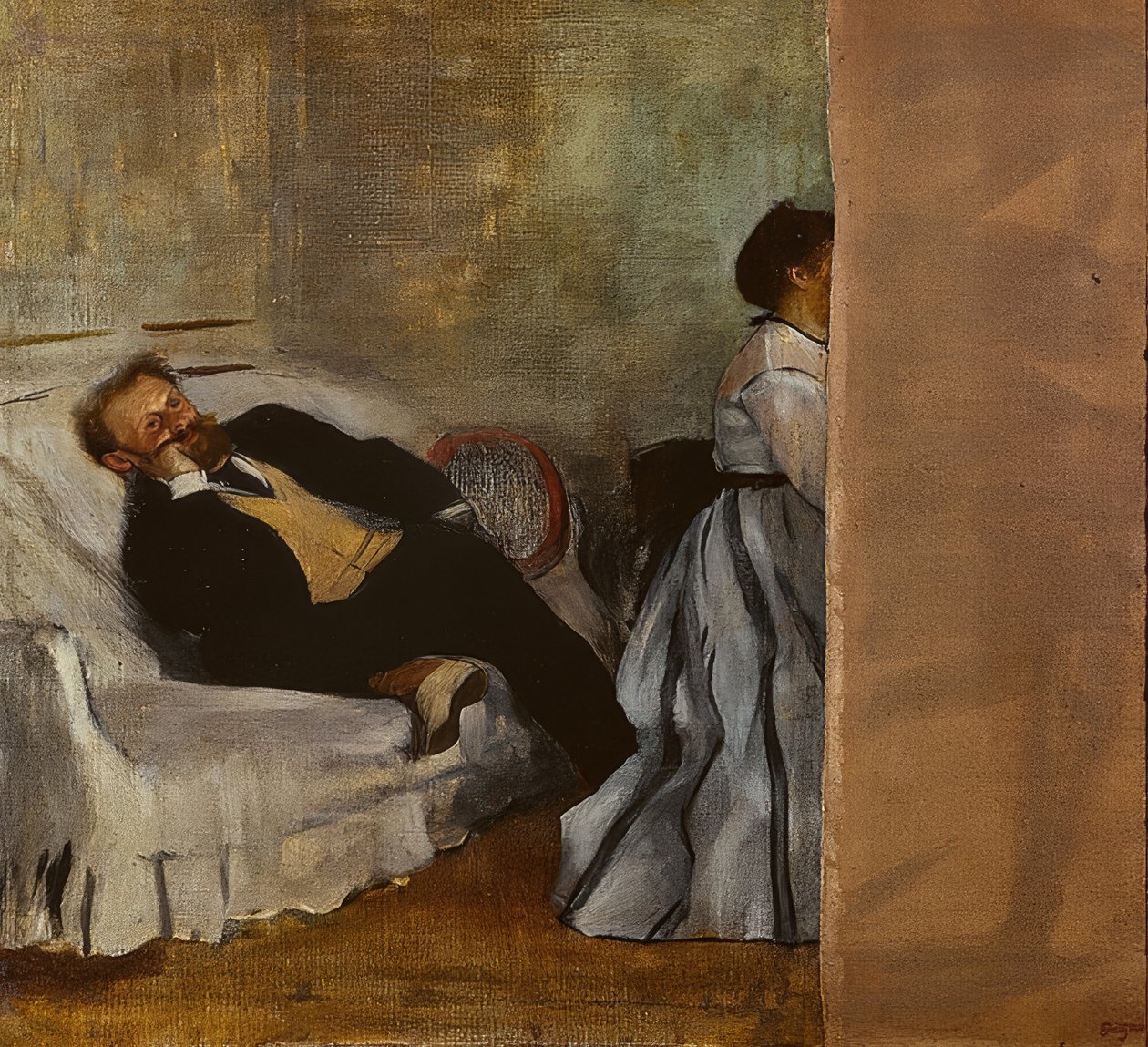 Pan a paní Edouard Manetovi. 1868-69 od Edgar Degas