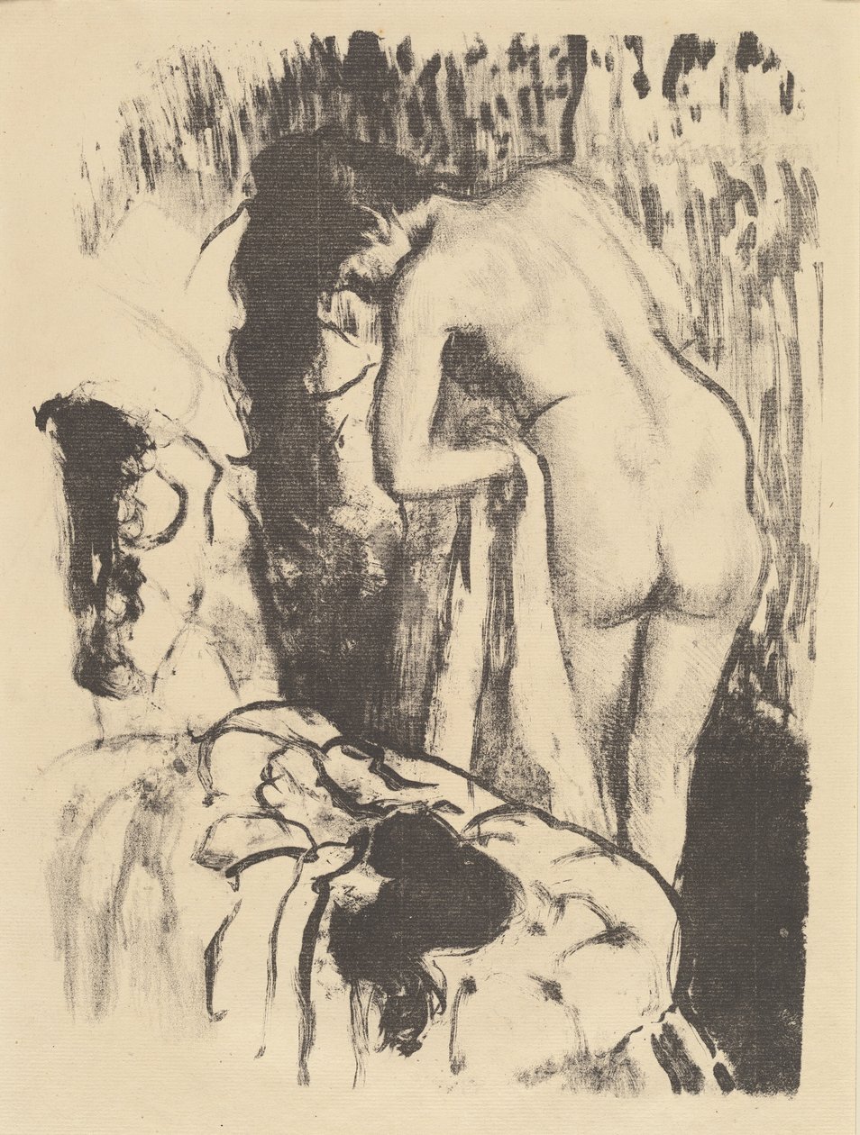Nahá žena stojící, suší se (Femme nue debout, toaleta) od Edgar Degas