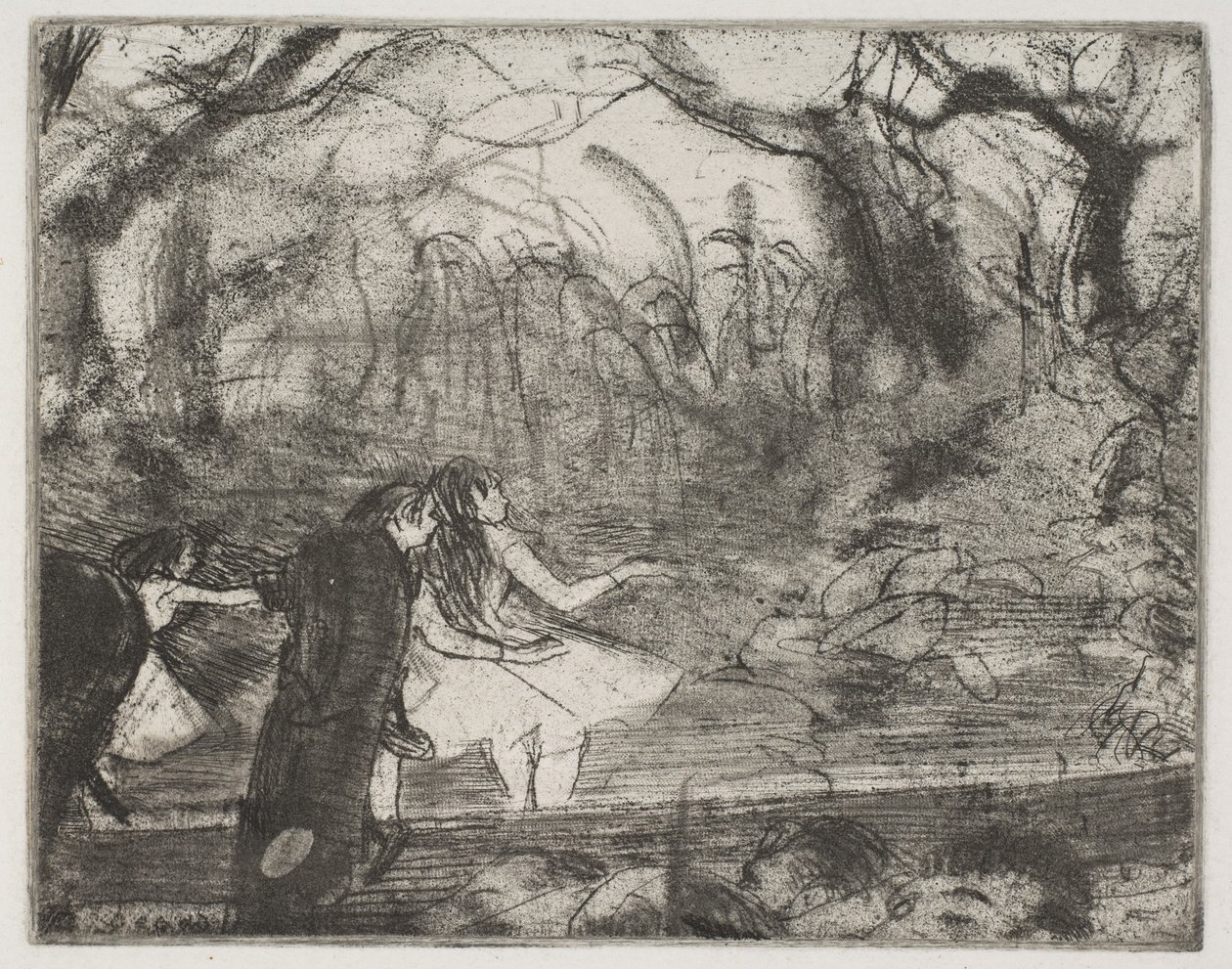 Na jevišti III od Edgar Degas