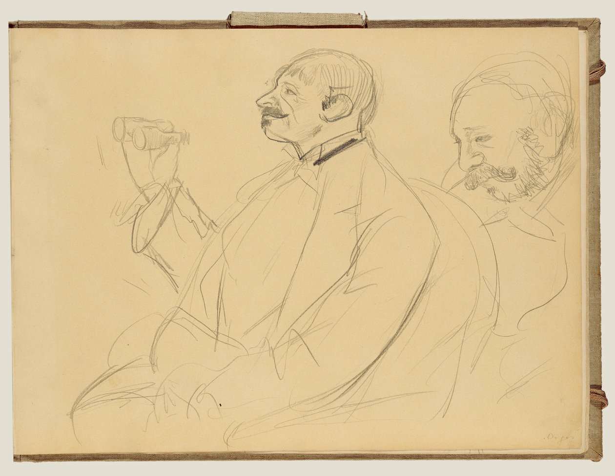 Opera Fan a Ernest Reyer od Edgar Degas