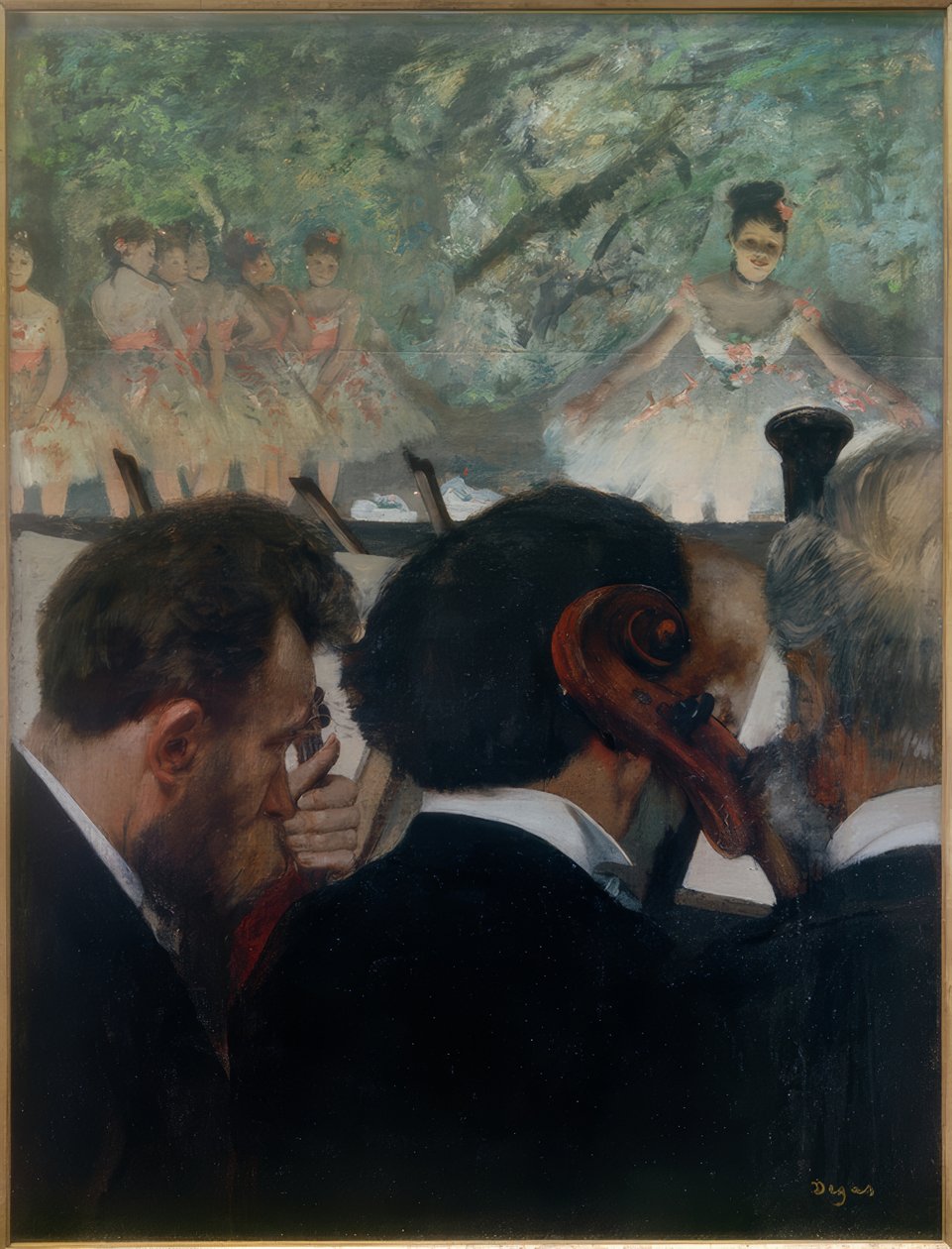 Orchestermusiker od Edgar Degas
