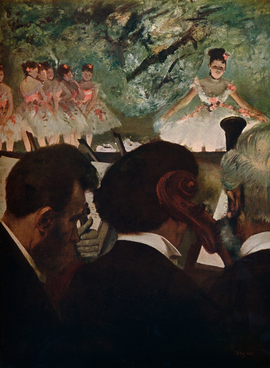 Orchestra Muscians, c1872 od Edgar Degas