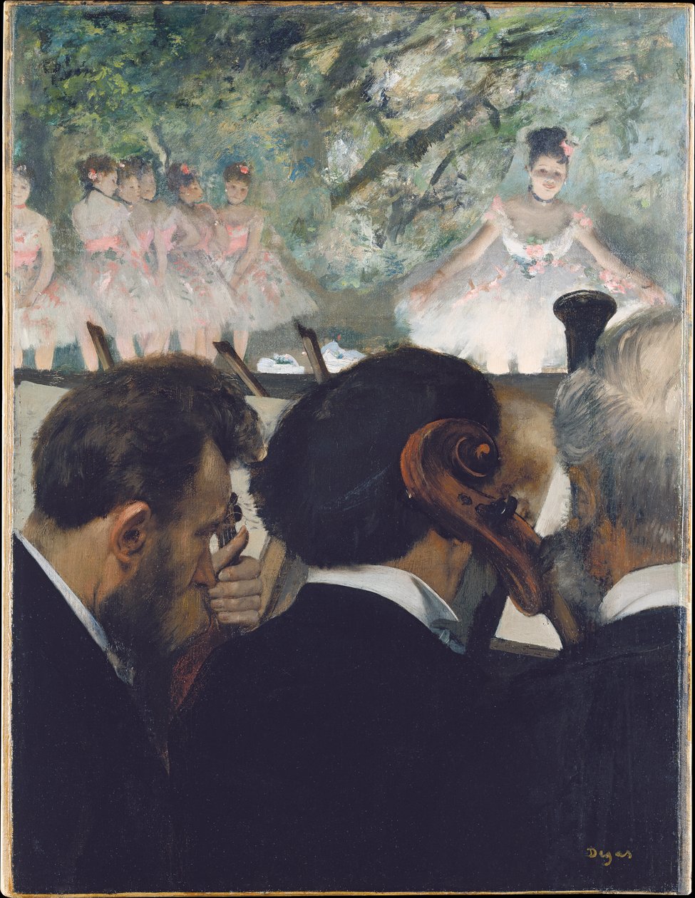 Členové orchestru od Edgar Degas