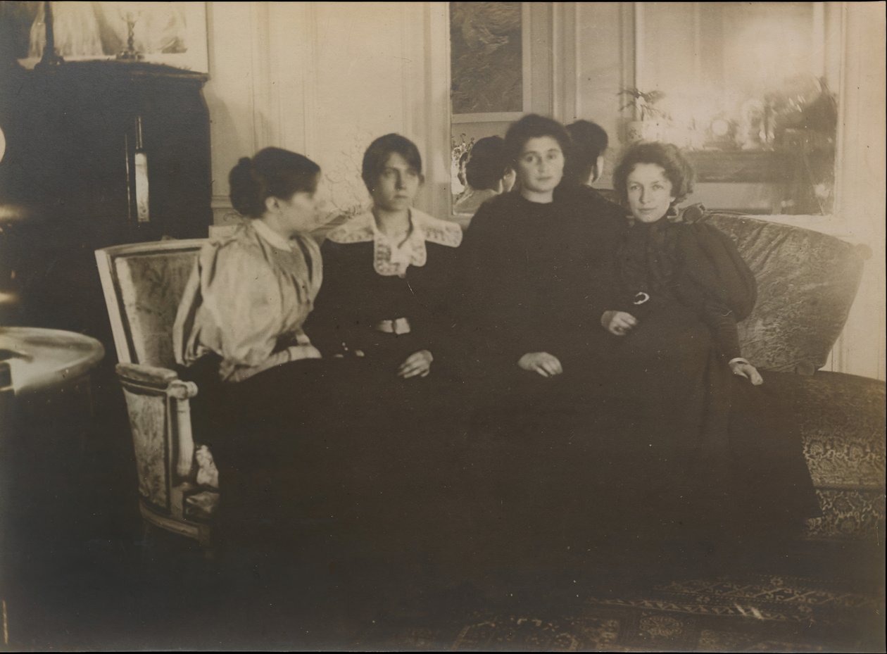Paule Gobillard, Jeannie Gobillard, Julie Manet a Geneviève Mallarmé, 1895. od Edgar Degas