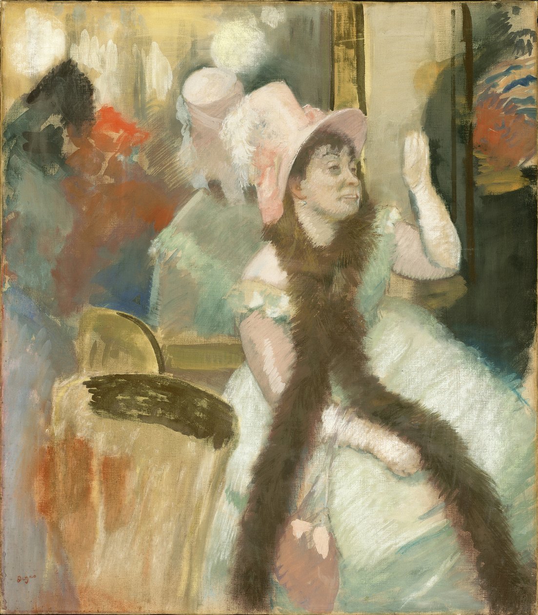 Portrét po kostýmním plese Portrét madame Dietz-Monnin, 1879. od Edgar Degas