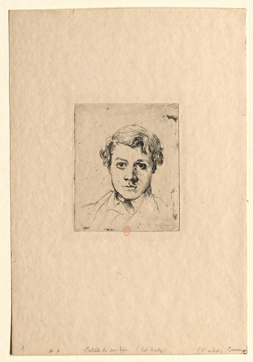 Portrét umělcova bratra (René Degas) od Edgar Degas