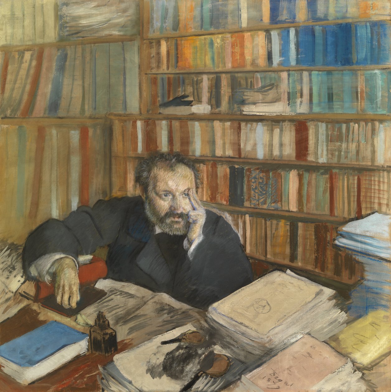 Portrét Edmonda Durantyho od Edgar Degas