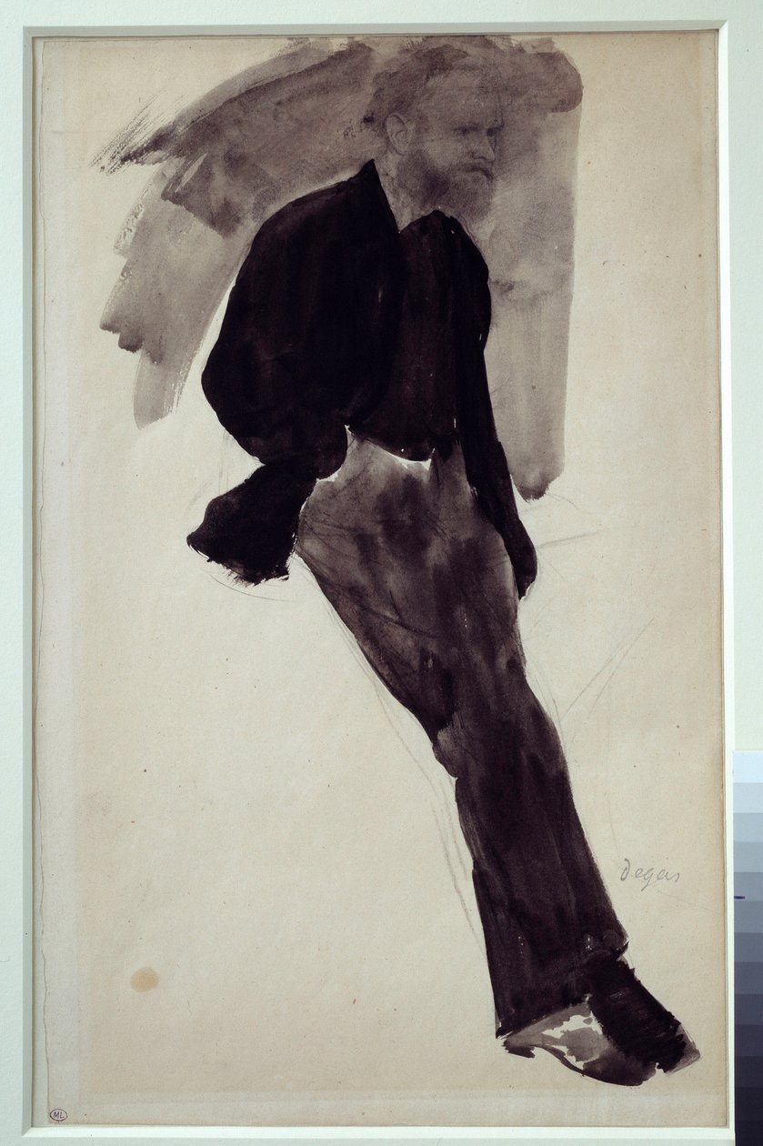 Portrét Edouarda Maneta Kresba v Číně inkoustem od Edgara Degase (1834-1917) Kolem 1860 Sun. 0,35 x 0,20 m Paříž. Muzeum Orsay od Edgar Degas