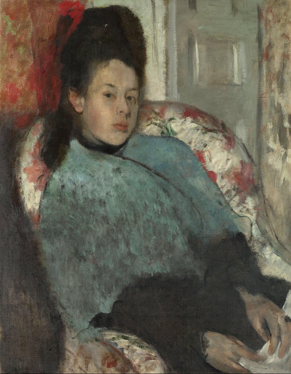 Portrét Eleny Carafy, asi 1875 (olej na plátně) od Edgar Degas