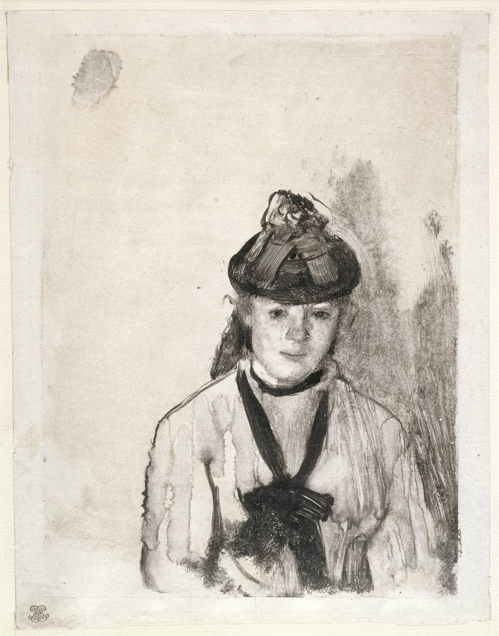 Portrét Ellen Andrée, kolem roku 1876 od Edgar Degas