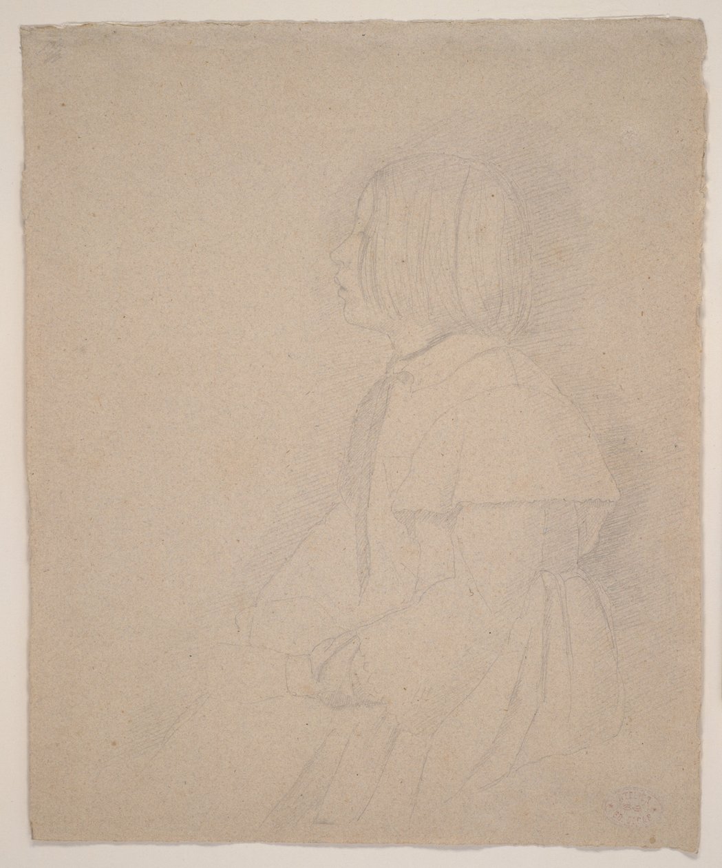 Portrét Giulia Bellelli, 1858-9 (grafit) od Edgar Degas