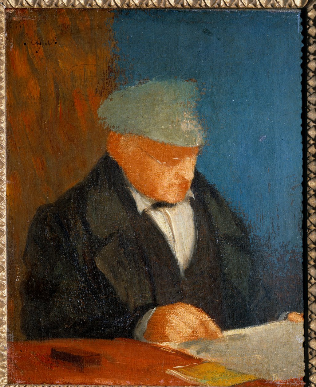Portrét Hilaire Degas (1770-1858) dědeček umělce Malba Edgara Degase (1834-1917) 19. století Sun. 0,25x0,25 m Paříž, musee d
