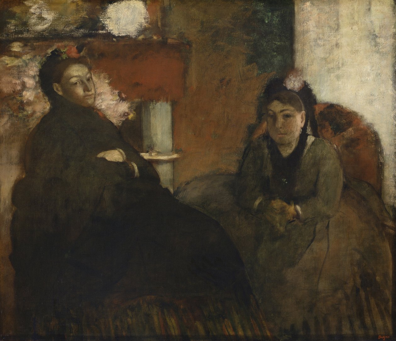 Portrét paní Lisle a paní Loubensové, 1866-70 od Edgar Degas