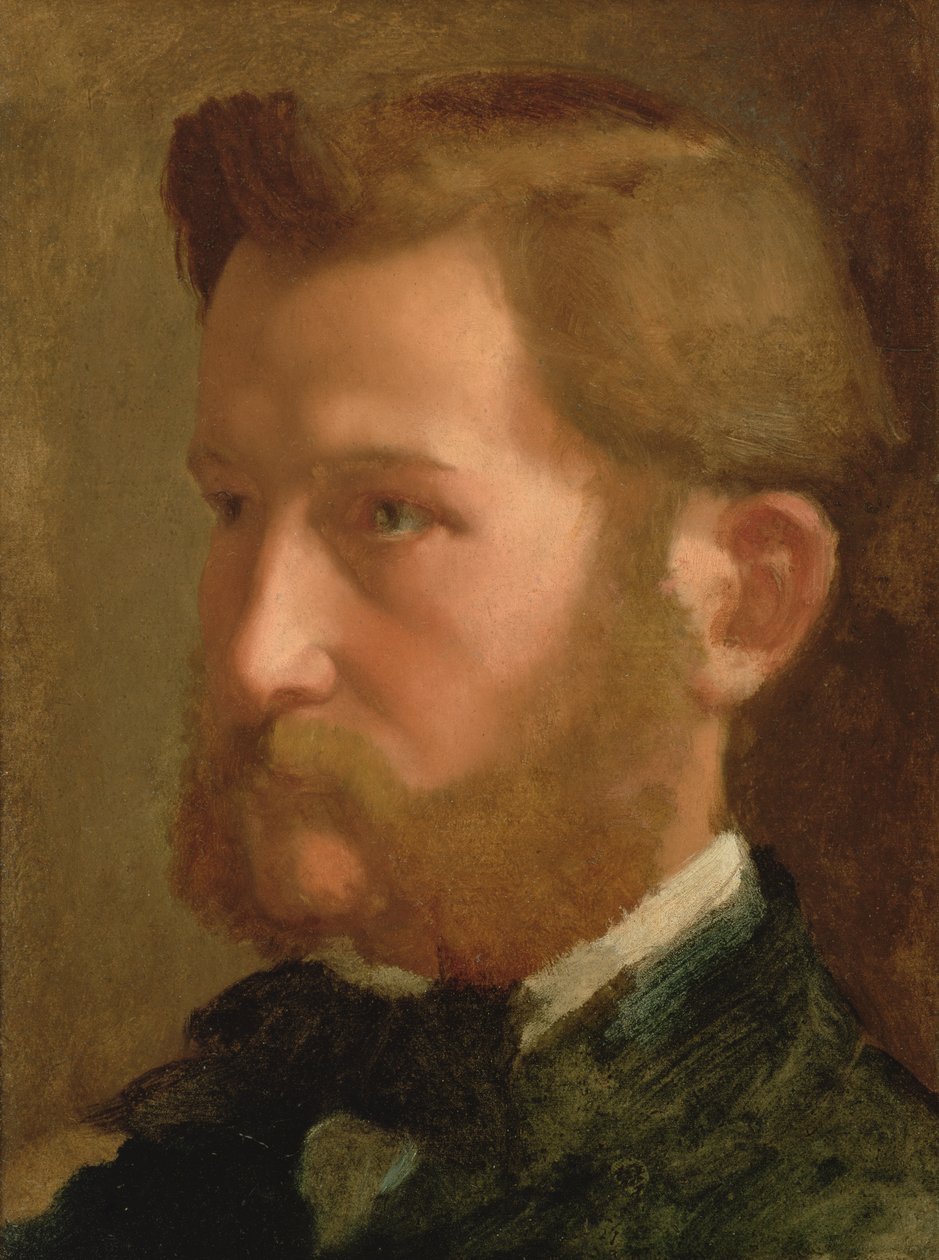 Portrét Paula Valpincona, cca 1868-72 (olej na papíře položený na plátně) od Edgar Degas