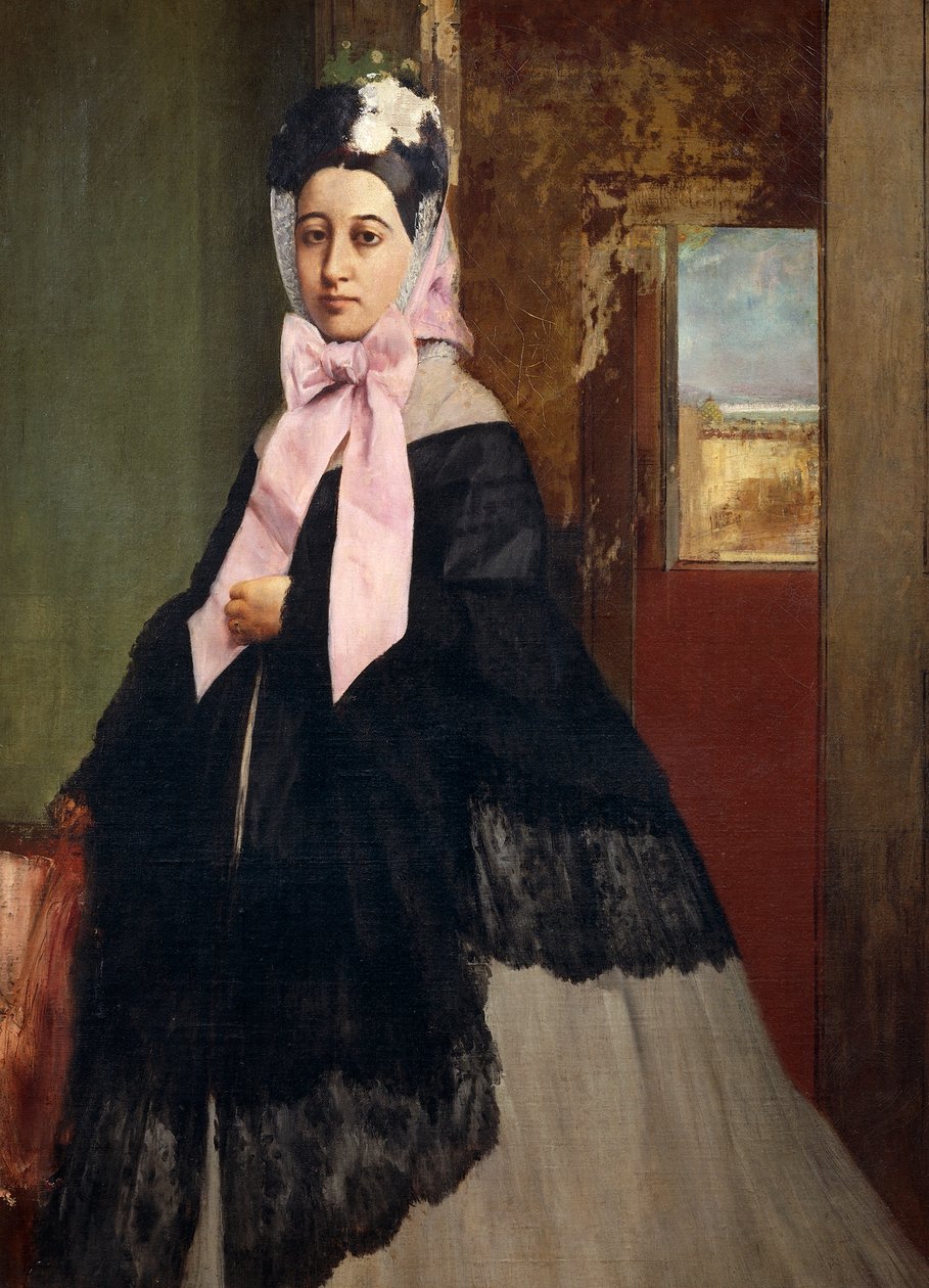 Portrét Therese de Gas, vévodkyně z Morbilli (1840-1912), umělcovy sestry od Edgar Degas