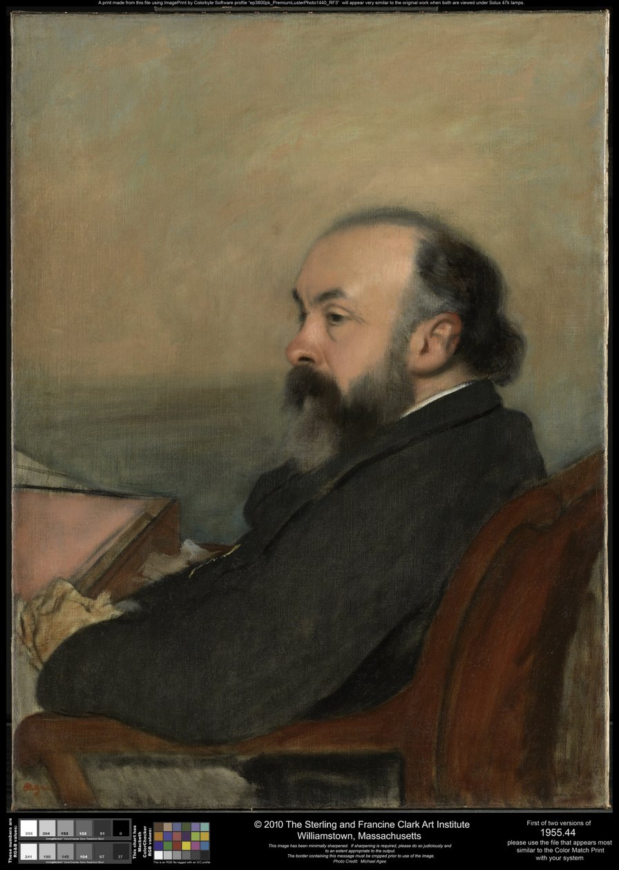 Portrét muže od Edgar Degas