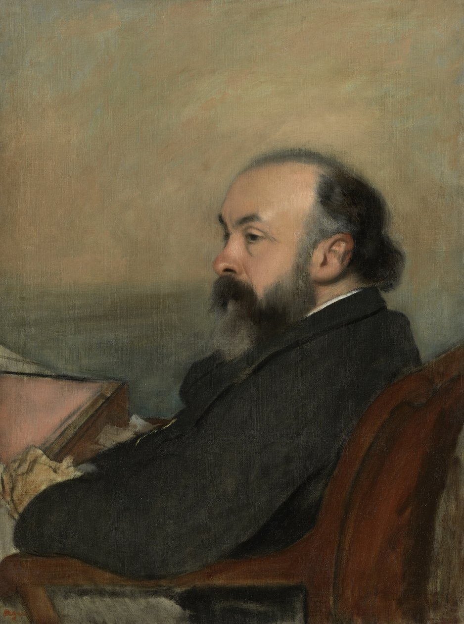 Portrét muže, c.1877 od Edgar Degas