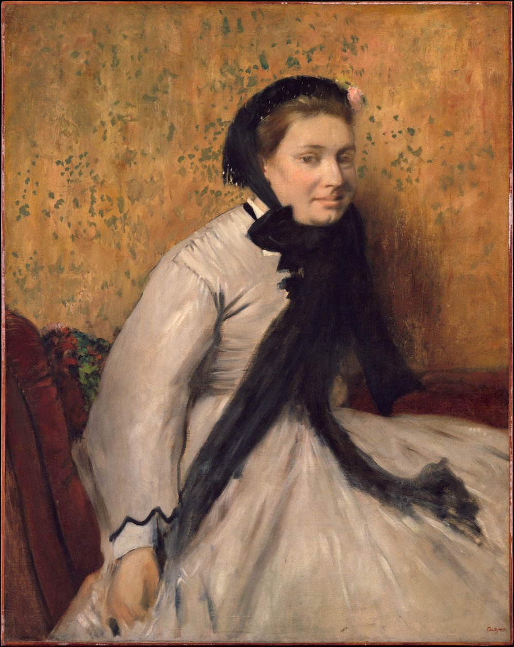 Portrét ženy v šedém od Edgar Degas