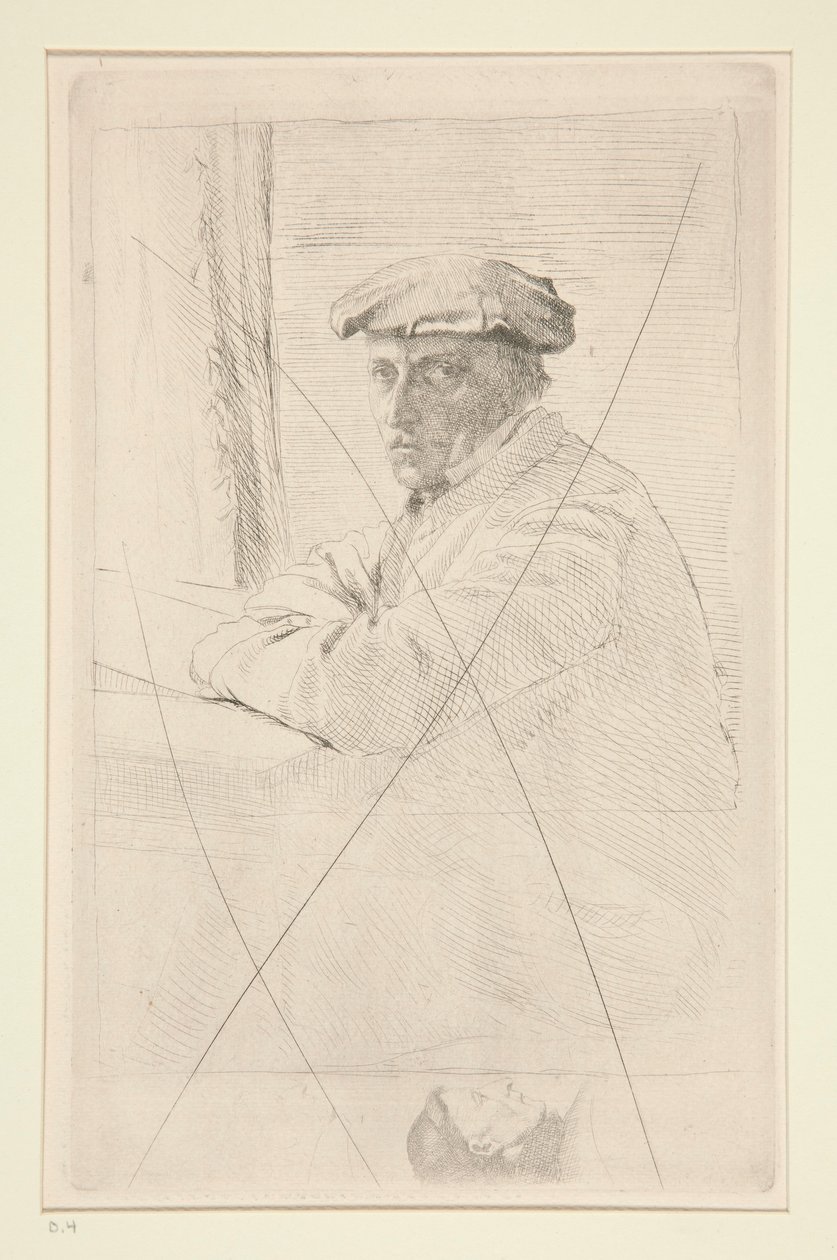 Portrét rytce Josepha Tournyho od Edgar Degas