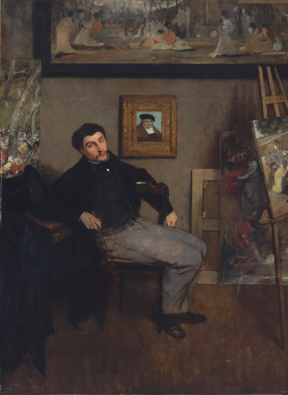 Portrét malíře Tissota od Edgar Degas