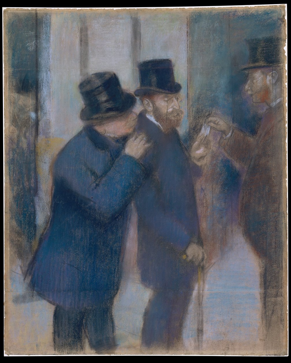 Portréty na burze od Edgar Degas