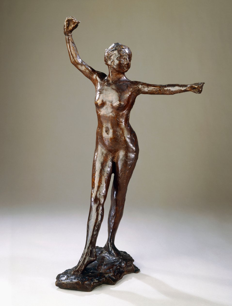 Příprava na tanec, pravou nohou vpřed, od Edgar Degas