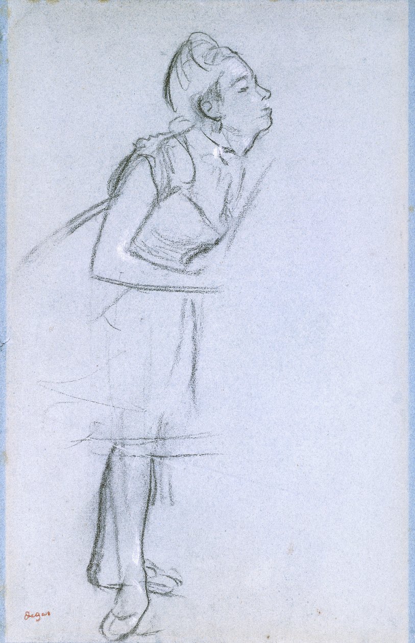 Profil tanečnice, od Edgar Degas