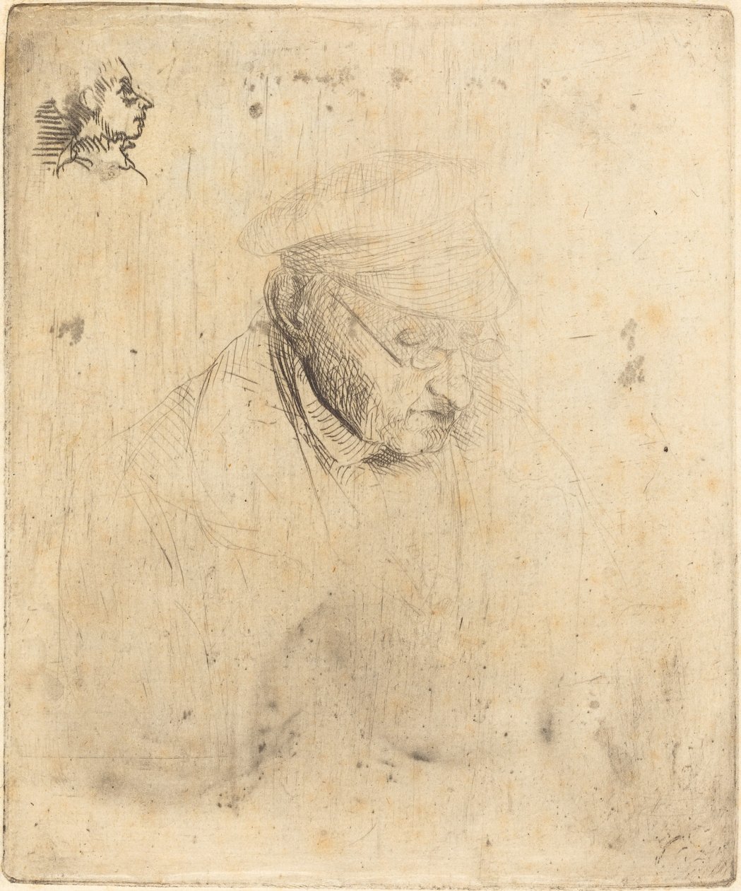 René-Hilaire de Gas, dědeček umělce, 1856. od Edgar Degas