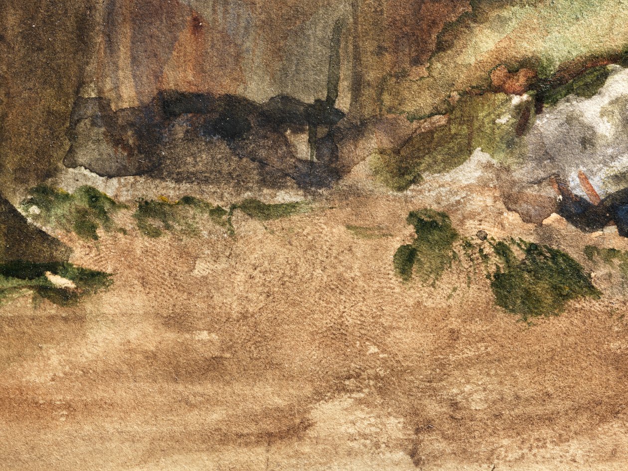 Skály v Bagnoles-De-L"Orne od Edgar Degas