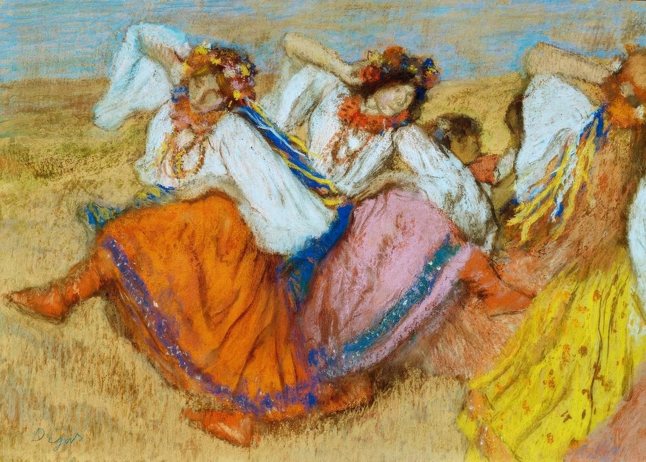 ruští tanečníci od Edgar Degas