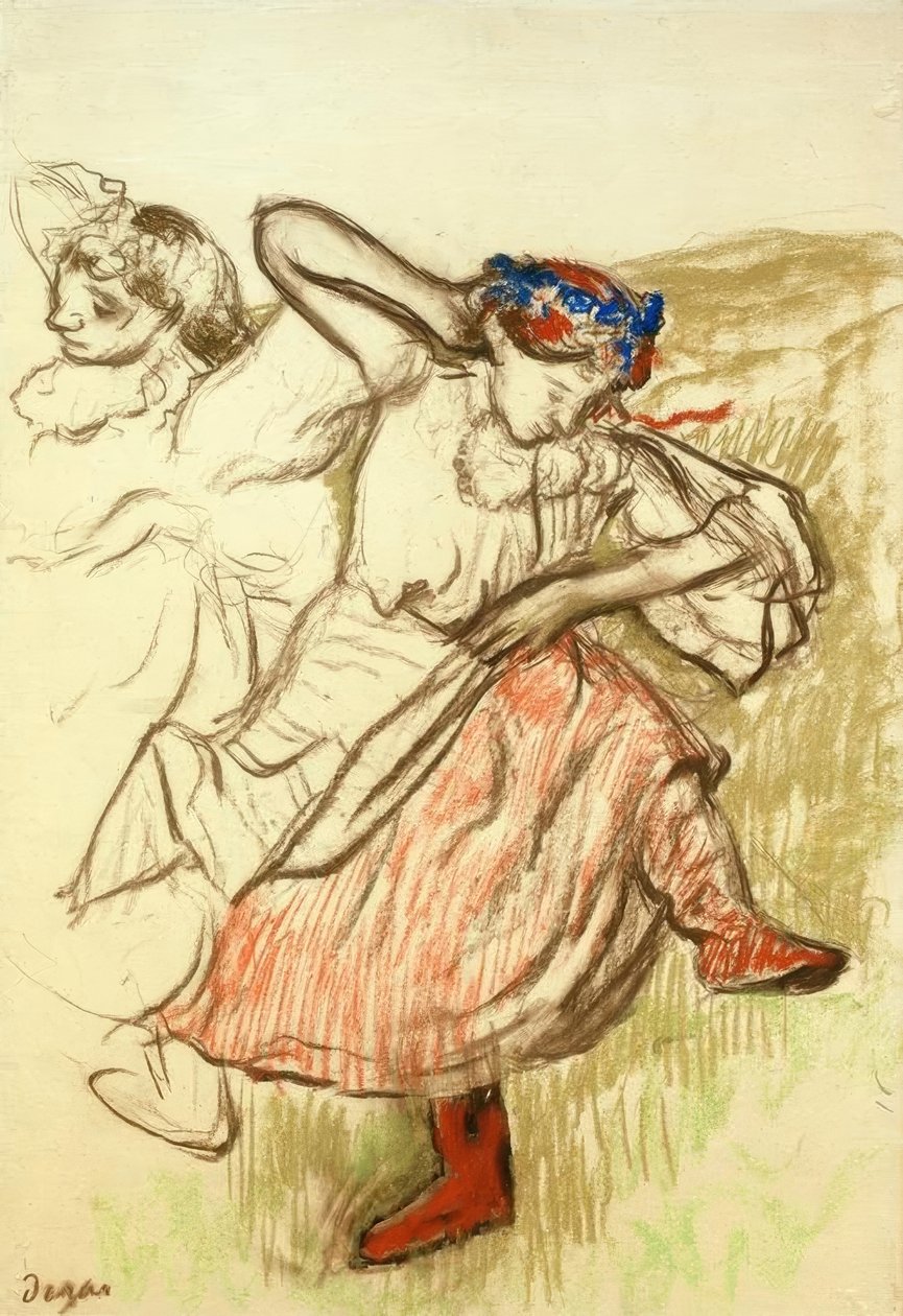 ruští tanečníci od Edgar Degas
